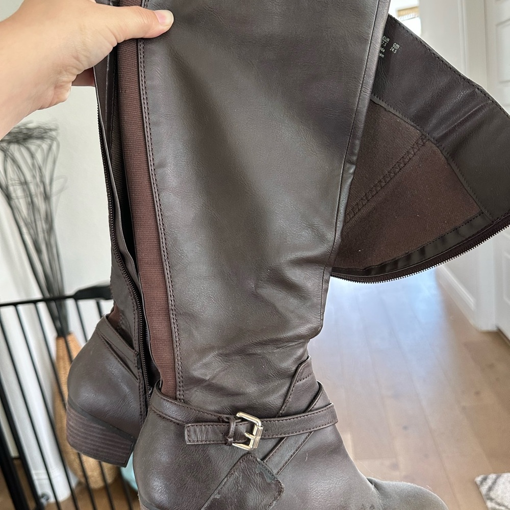 Dr. Scholl's Brown Heeled Boots